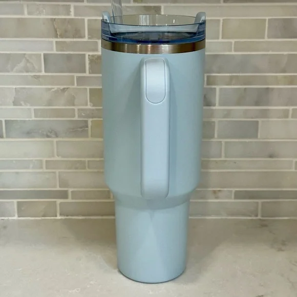 NWT Stanley x Starbucks Spring Blue 2024 Tumbler 40oz Quencher Limited - Picture 4 of 10